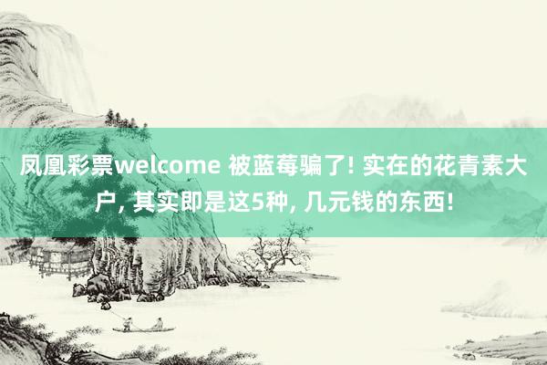凤凰彩票welcome 被蓝莓骗了! 实在的花青素大户， 其实即是这5种， 几元钱的东西!