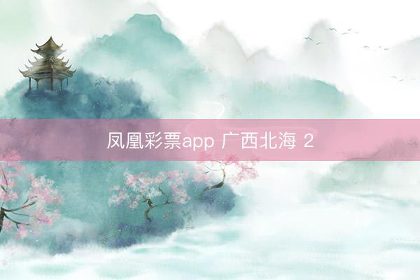 凤凰彩票app 广西北海 2